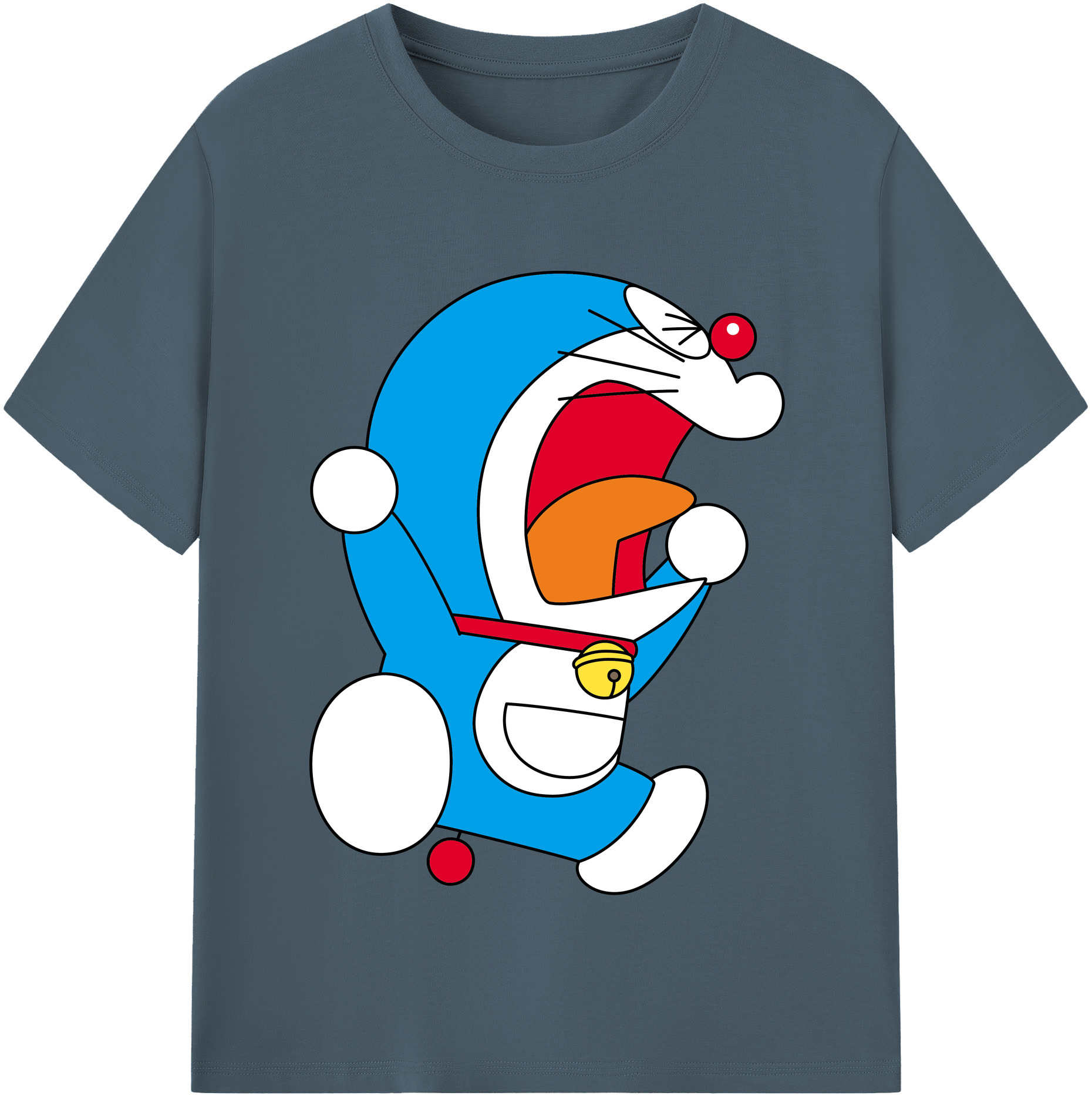 （画像用） ドラえもん Doraemon 綿100％半袖Tシャツ（フロントプリント）